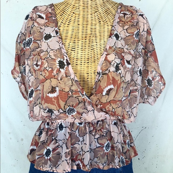 Joie Sheer Flora Silk Top - Picture 4 of 6